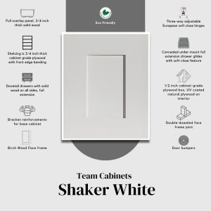 Team Cabinets Shaker White