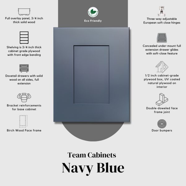 Team Cabinets Navy Blue