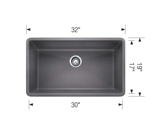 BLANCO Precis Super Single Bowl Granite Composite Kitchen Sink 8